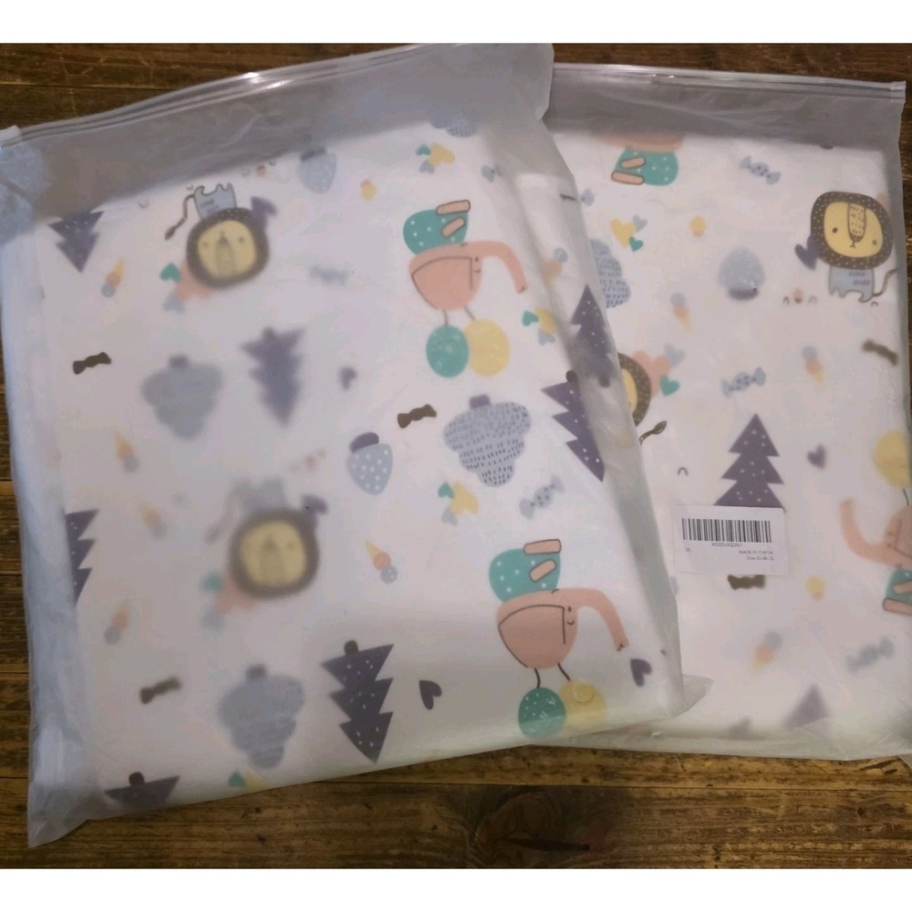 2 Waterproof Baby Pads Organic Cotton Crib Mattress Protector Soft Absorbent New